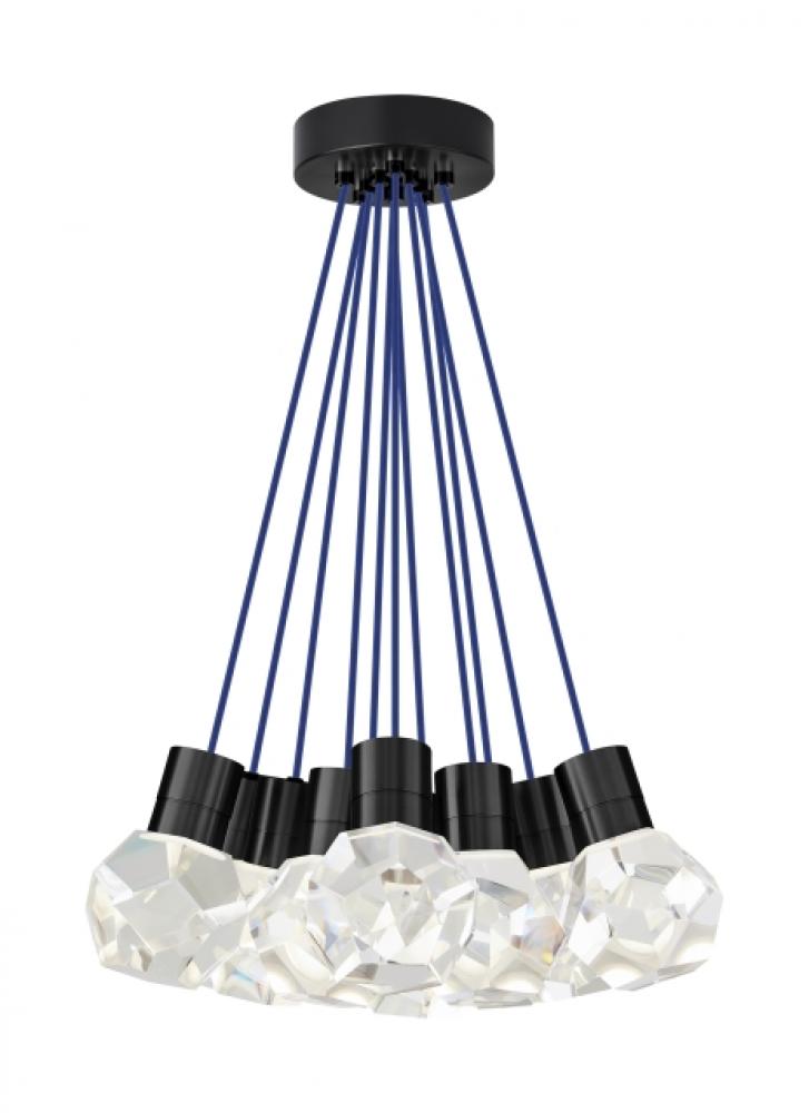 Modern Kira Dimmable LED Ceiling Pendant Light in a Black Finish