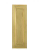Visual Comfort & Co. Modern Collection 700OWASP93015DNBUNVSLFSP - Aspen Contemporary Dimmable LED 15 Outdoor Wall Sconce Light in a Natural Brass/Gold Colored Finish