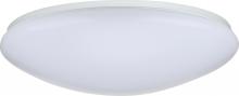  62/766 - 19"- LED Flush with White Acrylic Lens - White Finish - with Occupancy Sensor - 120V