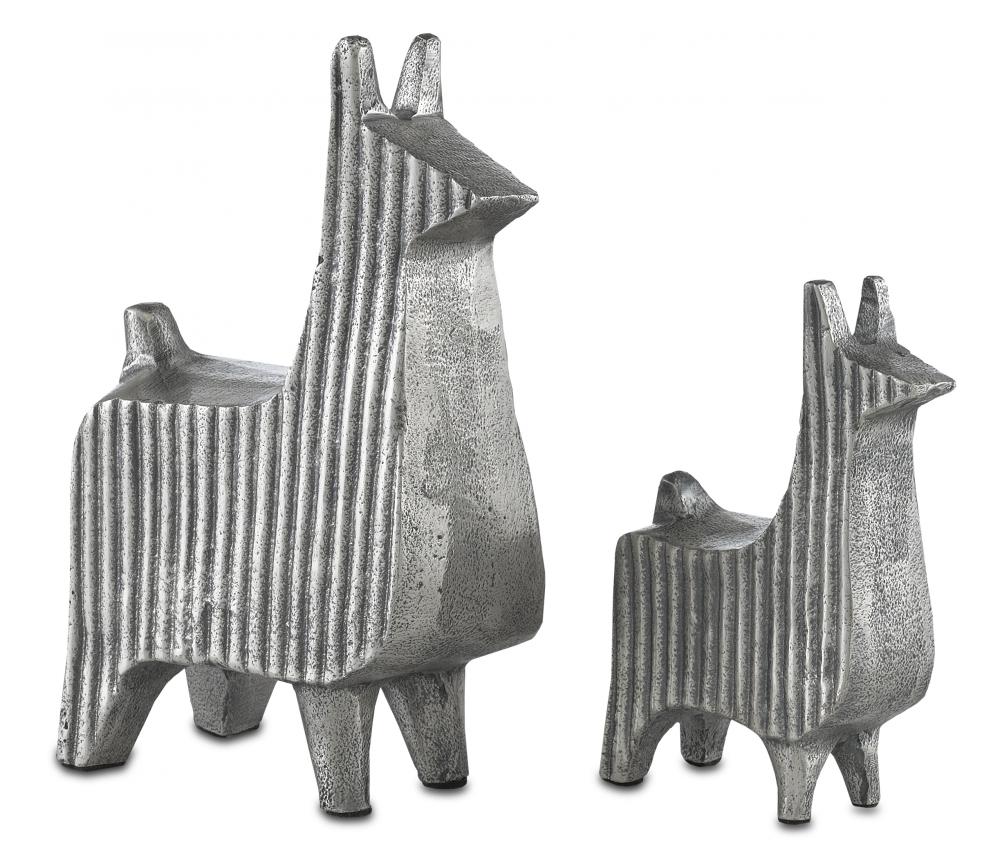 Cria Silver Llama Set of 2