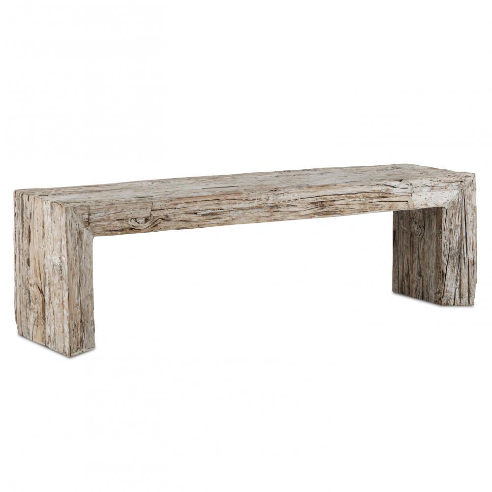 Kanor Whitewash Bench