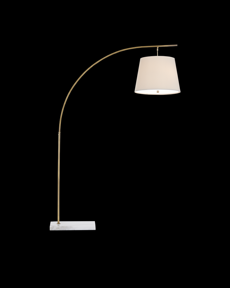 Cloister Medium Brass Floor Lamp