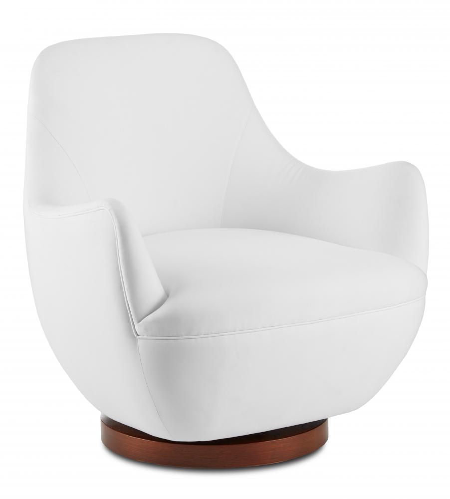 Brene Muslin Swivel Chair