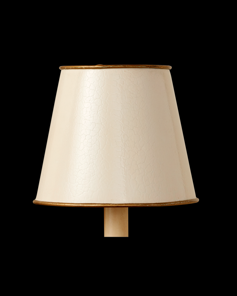 Tole Ivory Tapered Chandelier Shade