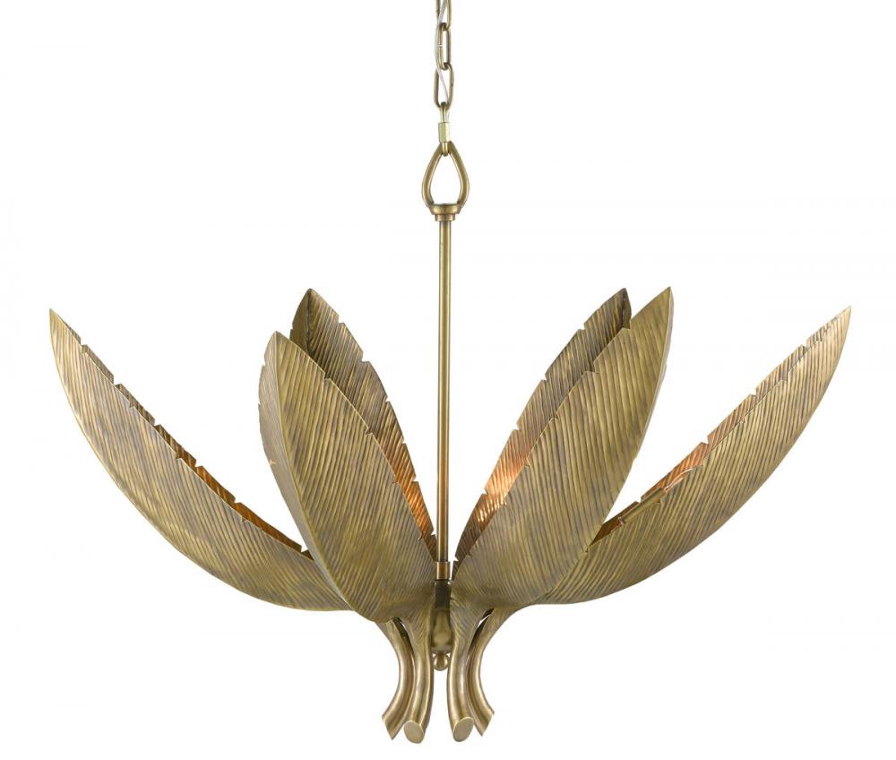 Bird of Paradise Brass Chandelier