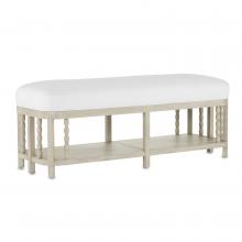 Currey 7000-0671 - Norene Muslin Bench