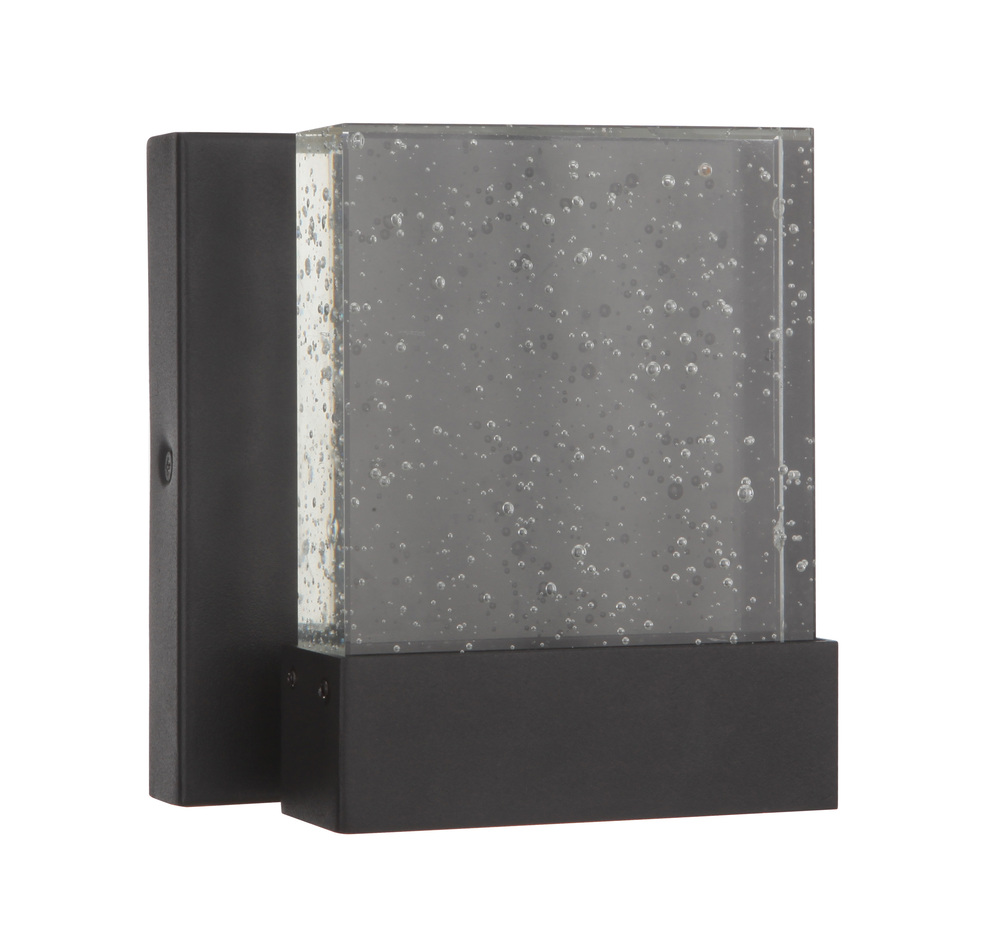 Aria II 1 Light Small LED Outdoor Wall Mount in Textured Black