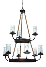 Craftmade 36129-ABZ - 9 Light Chandelier