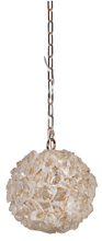 Craftmade 48490-GLD - Roxx 1 Light Medium Pendant in Gilded w/Quartz Crystals