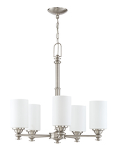 Craftmade 49825-BNK - Dardyn 5 Light Chandelier in Brushed Polished Nickel