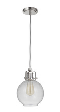 Craftmade P830PLN1-C - State House 1 Light Clear Globe Mini Pendant in Polished Nickel