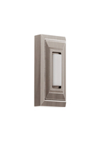  PB5007-AP - Surface Mount LED Lighted Push Button, Stepped Rectangle in Antique Pewter